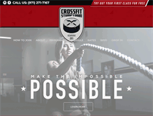 Tablet Screenshot of crossfitstumptown.com